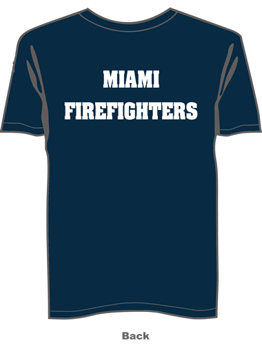 Fireman T-Shirt navy blue